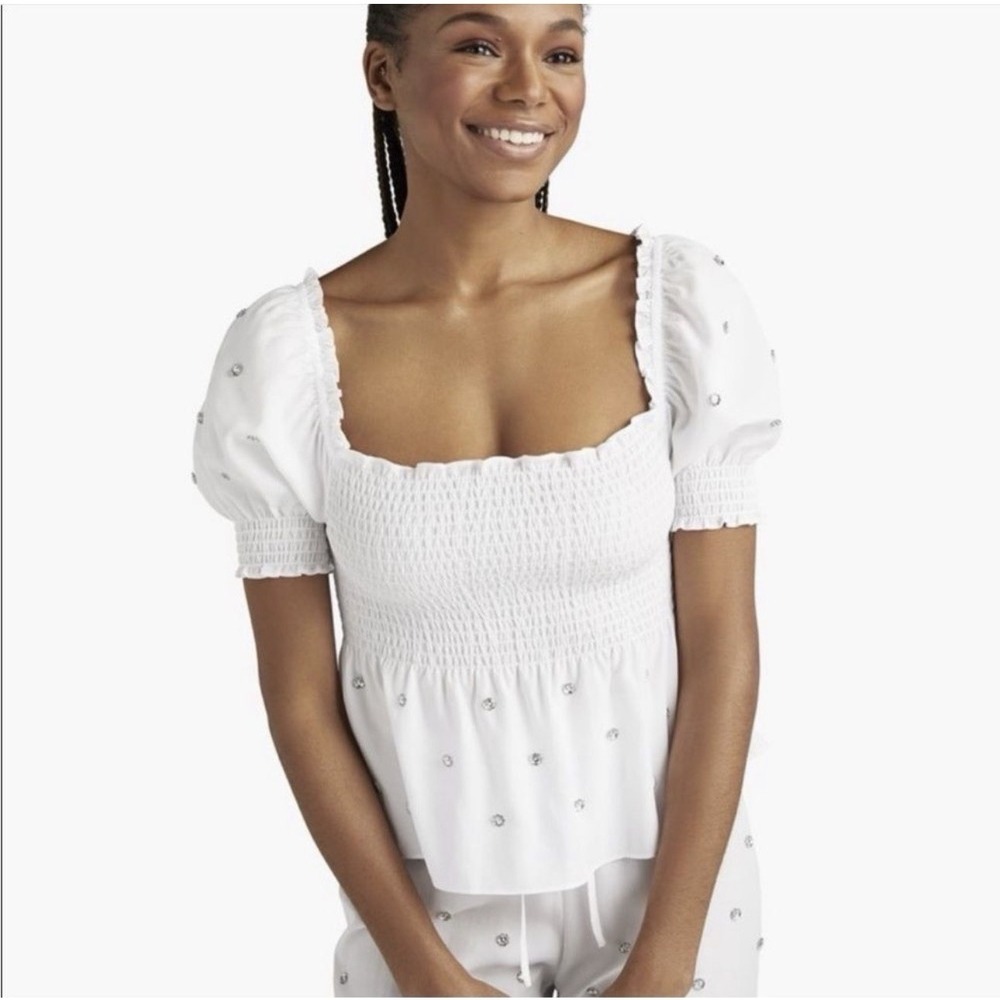 Hill House Home Jeweled Jammie Top Size S